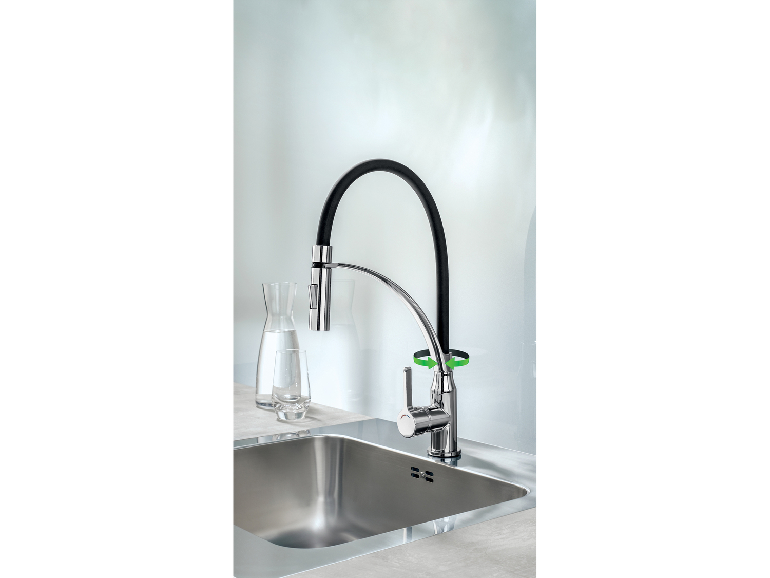 Miscelatore da cucina con doccetta estraibile Livarno, prezzo 49.00 € ...