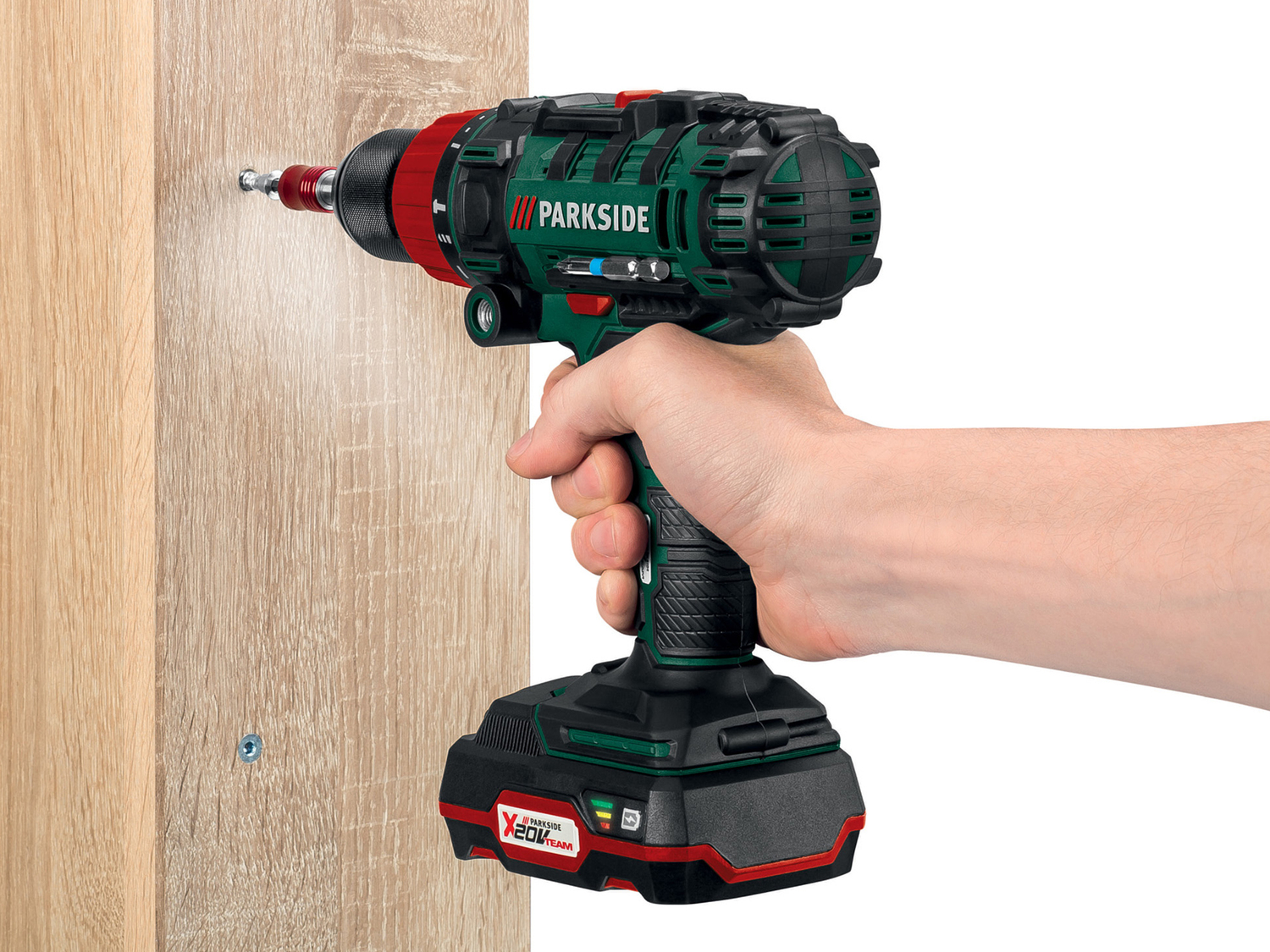 Trapano a percussione ricaricabile Parkside, X20VTeam, prezzo 49.00 €
- Motore ...