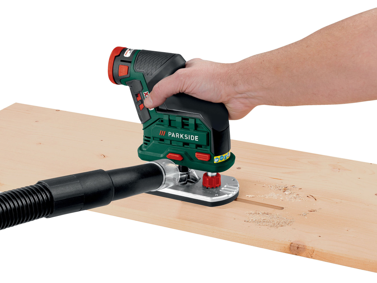 Fresatrice verticale ricaricabile Parkside, X12VTeam, prezzo 59.00 €
- Batteria ...