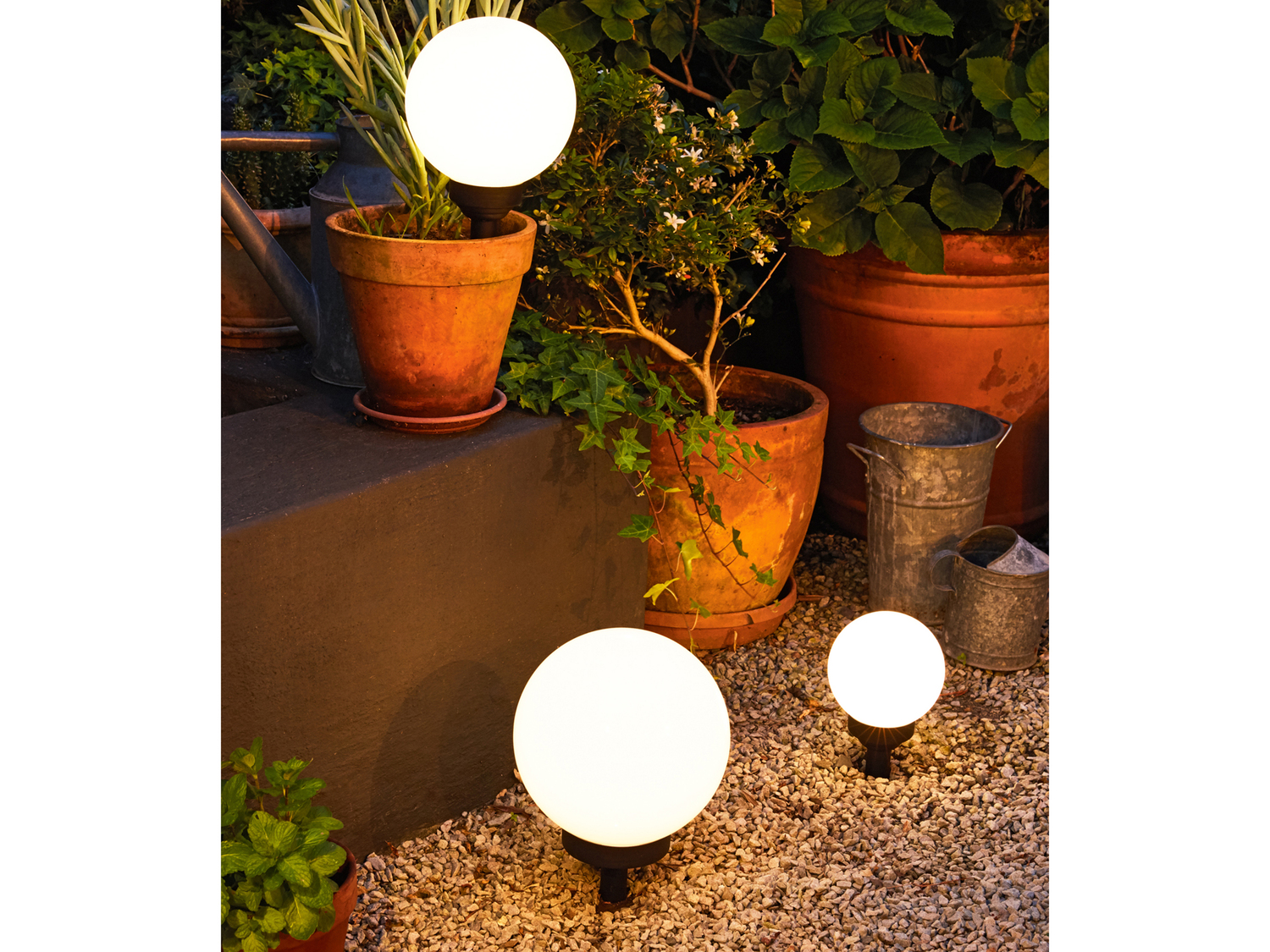 Lampada LED da giardino ad energia solare Livarno Lux, prezzo 4.99 €
- Si accende ...