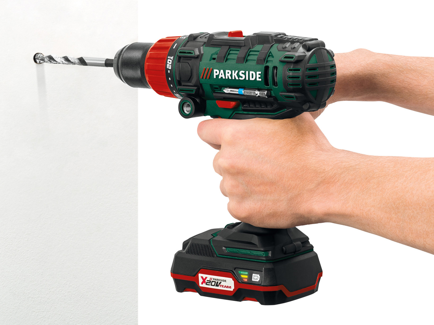 Trapano a percussione ricaricabile Parkside, X20VTeam, prezzo 49.00 €
- Per ...