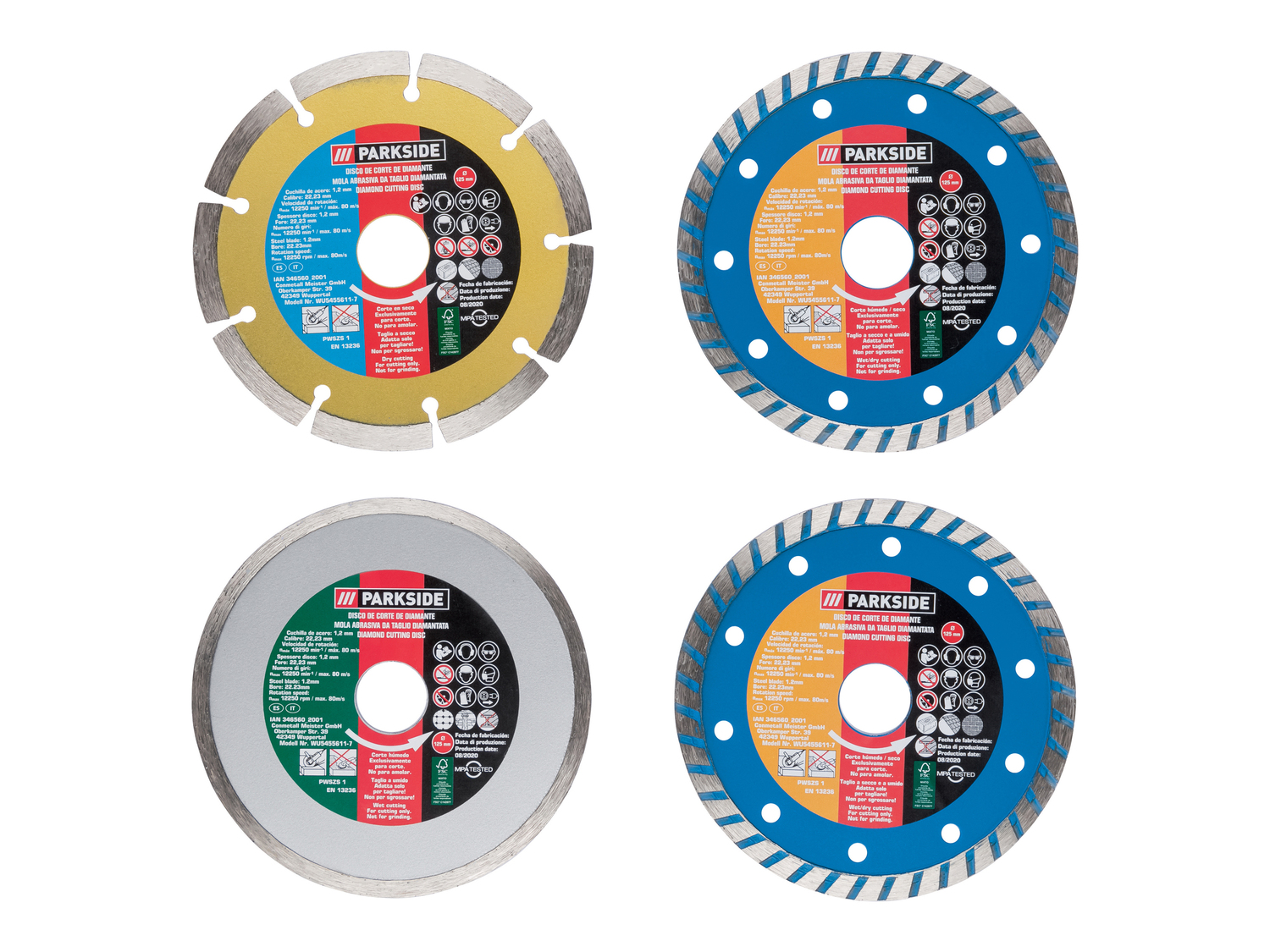 Set accessori per smerigliatrice angolare Parkside, prezzo 3.99 €
Caratteristiche