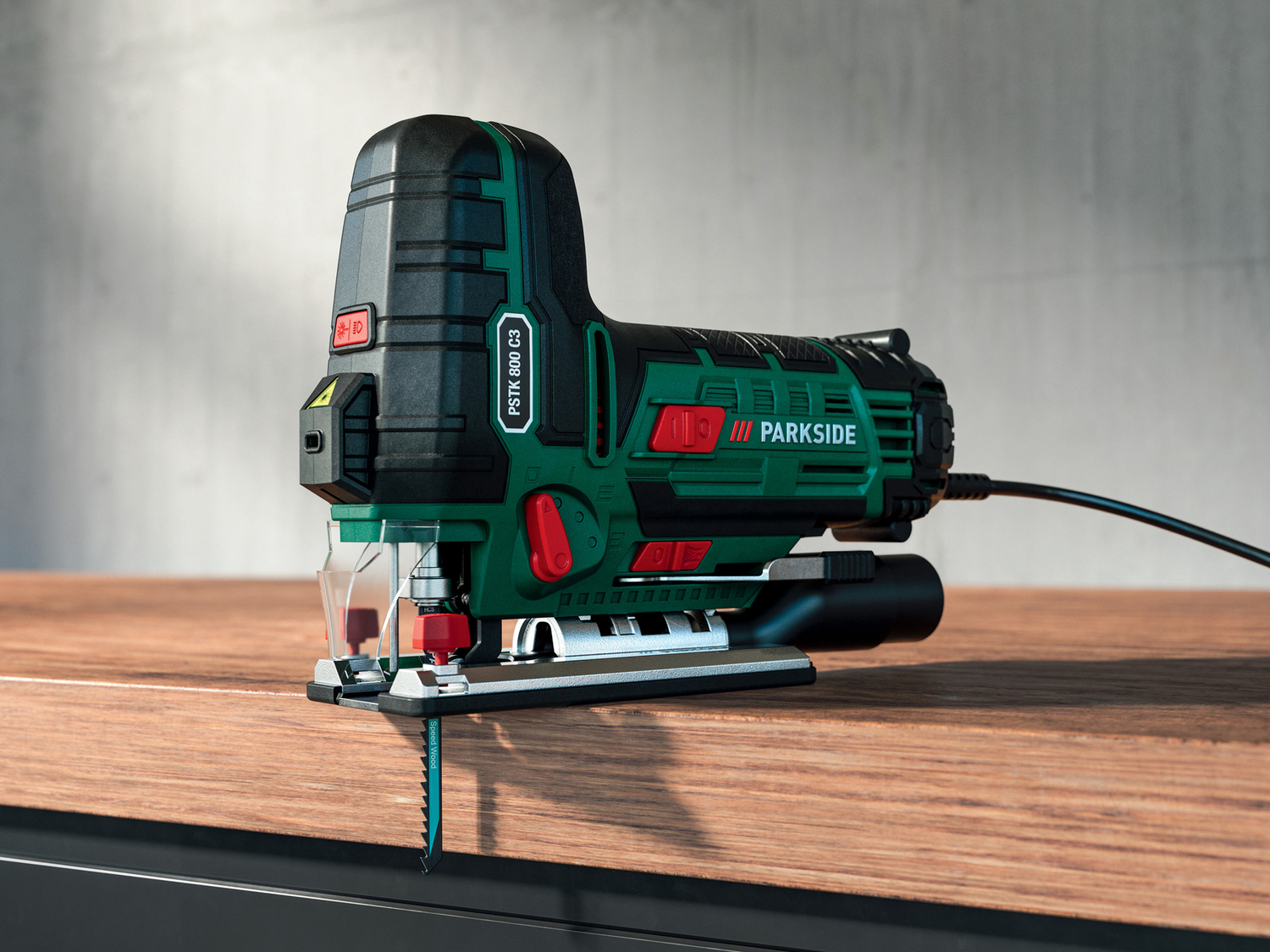 Seghetto a pendolo Parkside PSTK 800 C3, prezzo 24.99 €
- Corsa a pendolo regolabile ...