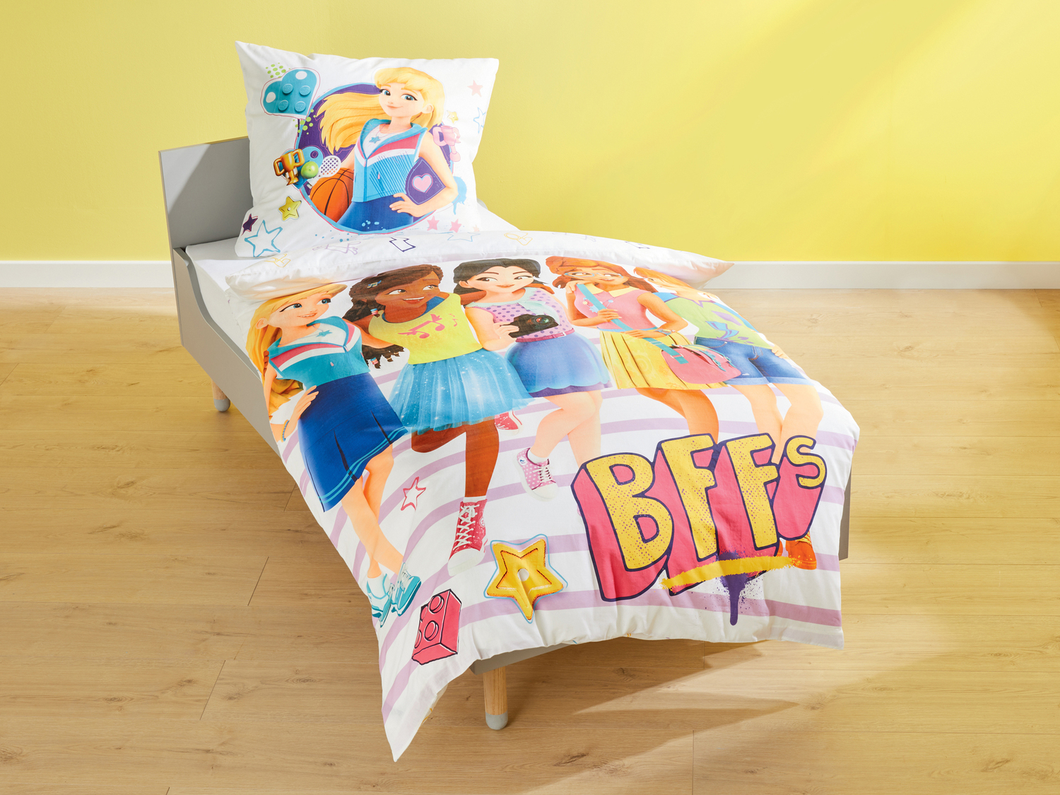 Parure copripiumino Lego, prezzo 19.99 €
Double-face
- Puro cotone
- Federa: ...