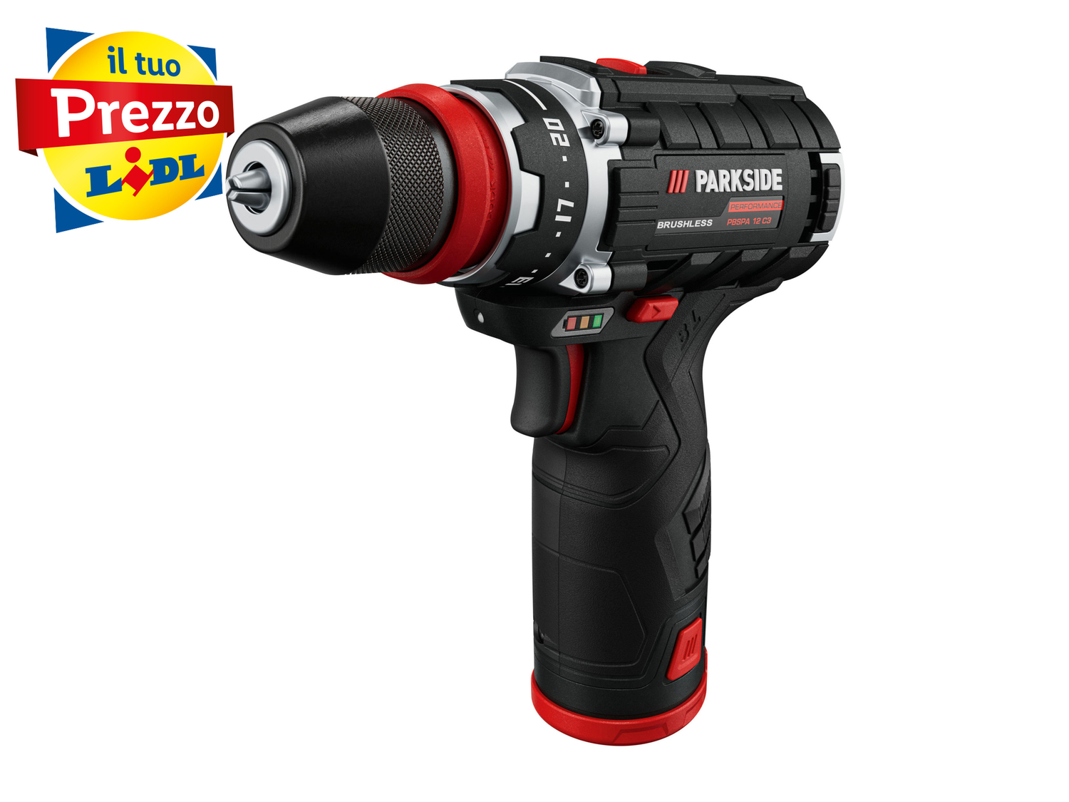 Set trapano avvitatore ricaricabile Parkside, prezzo 69.00 €
- Motore ...