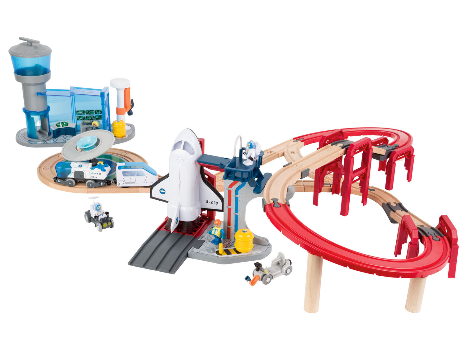Pista in legno Stazione spaziale Playtive, prezzo 49.00 €
75 pezzi
- ...