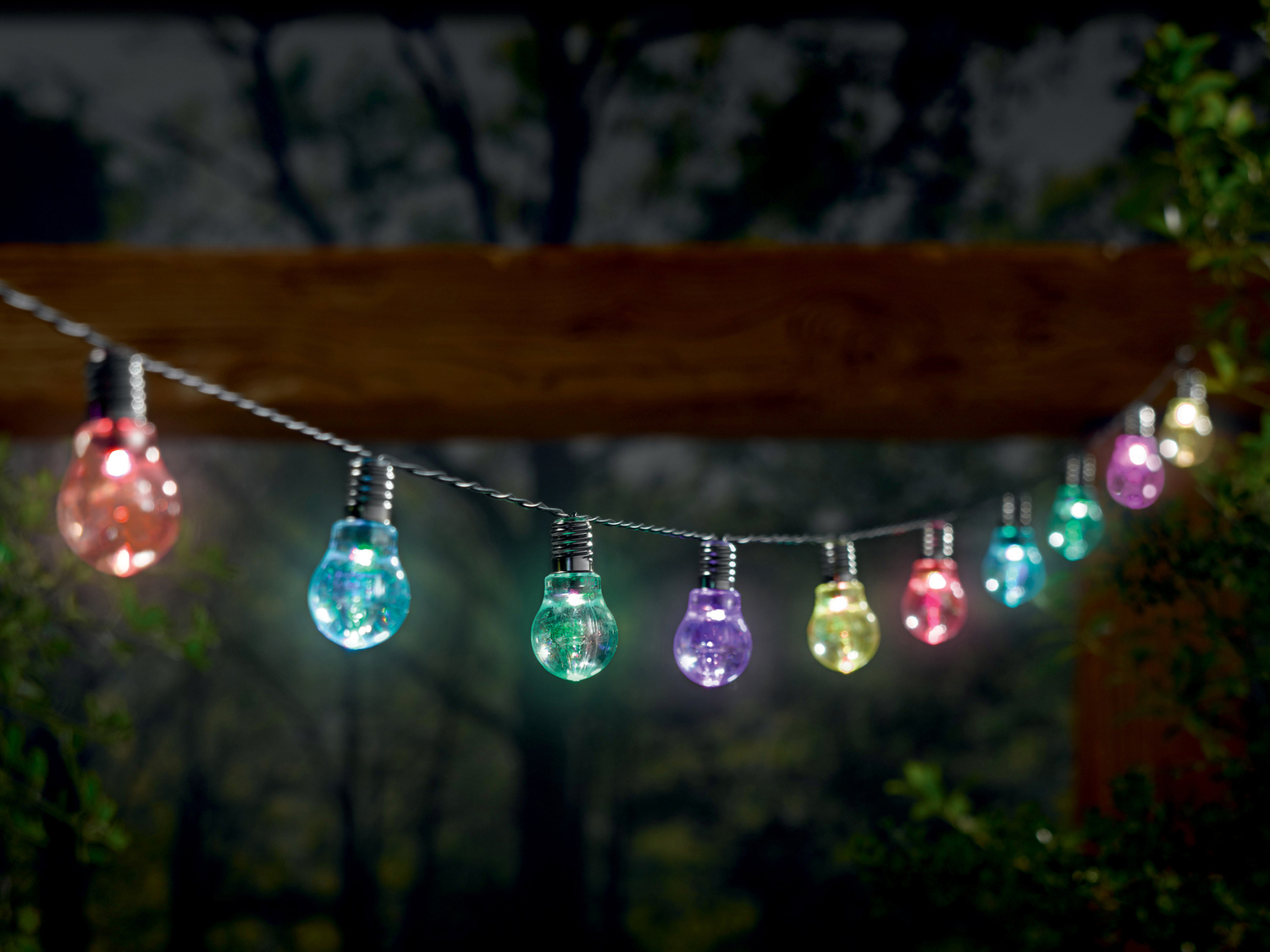 Catena luci decorative LED a energia solare Melinera, prezzo 5.99 €
- 10 LED
- ...