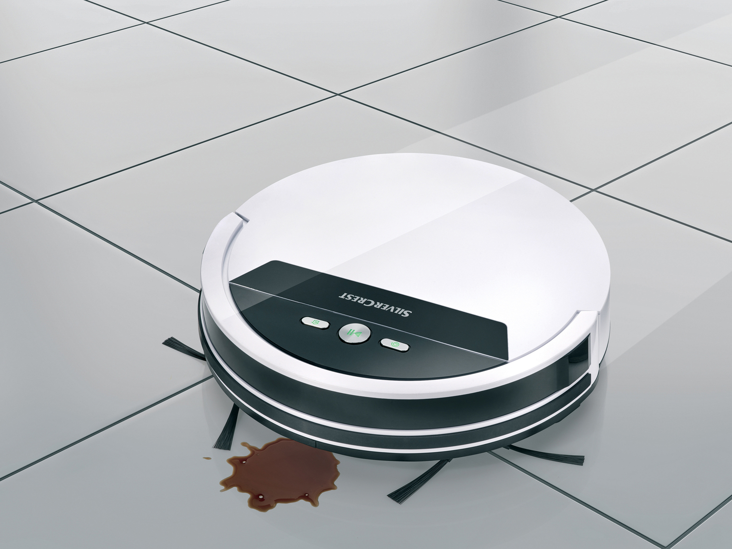 Robot aspirapolvere con funzione di lavaggio Silvercrest, prezzo 119.00 € ...