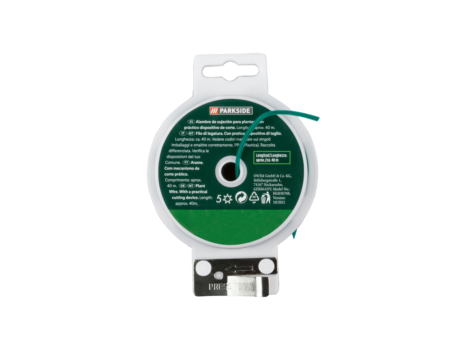Articoli per giardinaggio Parkside, prezzo 1.99 &#8364; 
- Filo per piante (4,8 ...