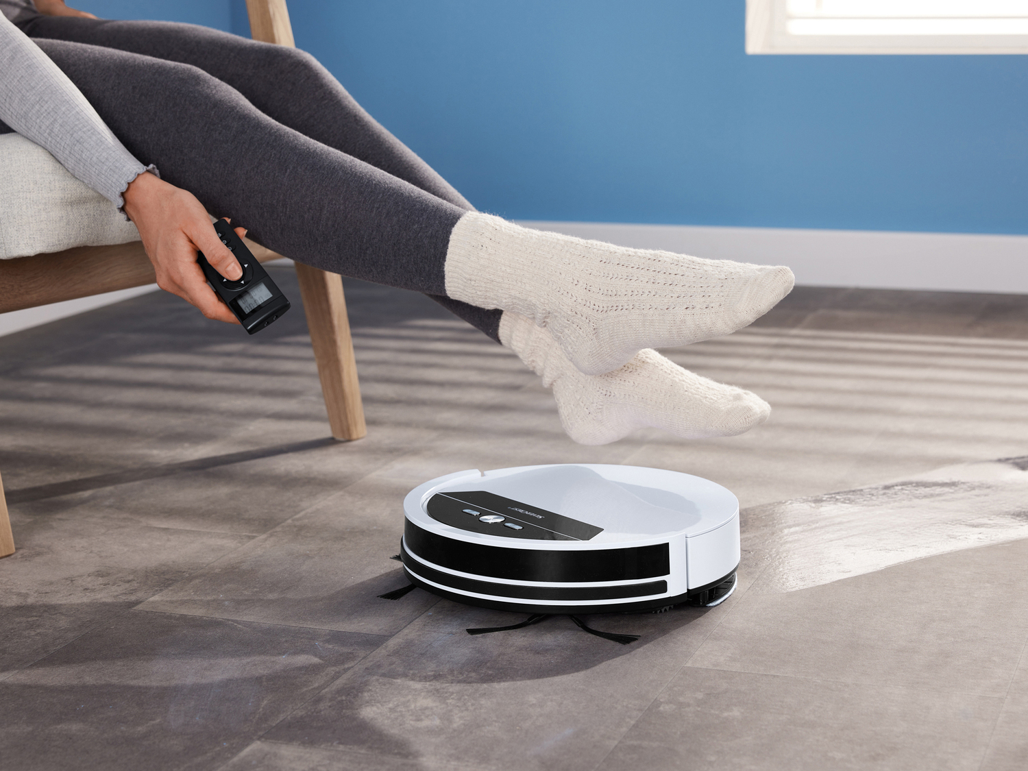 Robot aspirapolvere lavapavimenti Silvercrest, prezzo 149.00 €
2 in 1: per lavare ...